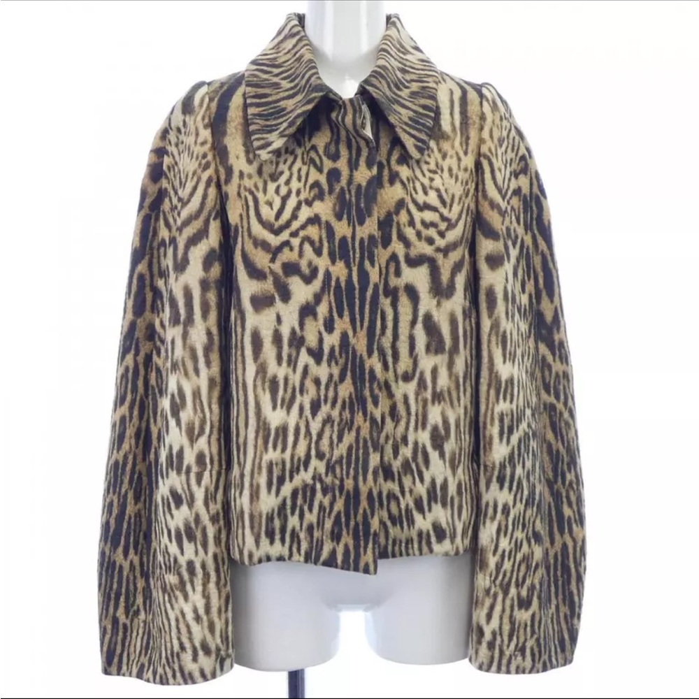 Chloe Leopard Print Short Jacket